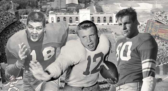 1943-52 Memorial Stadium, Jerry Minnick, Bobby Reynolds, Tom Novak